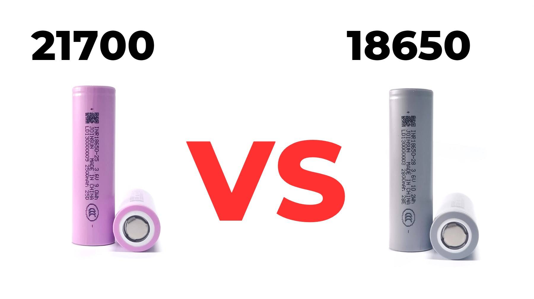 Comprehensive Comparison: 21700 vs 18650 Battery. joinsun factory