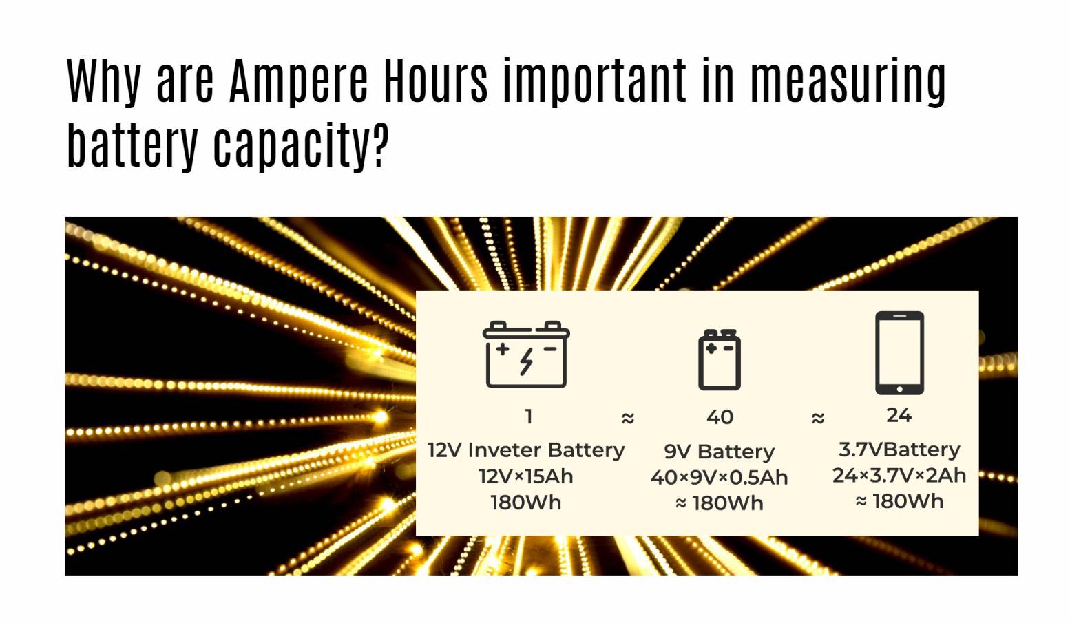 Why are Ampere Hours important in measuring battery capacity?