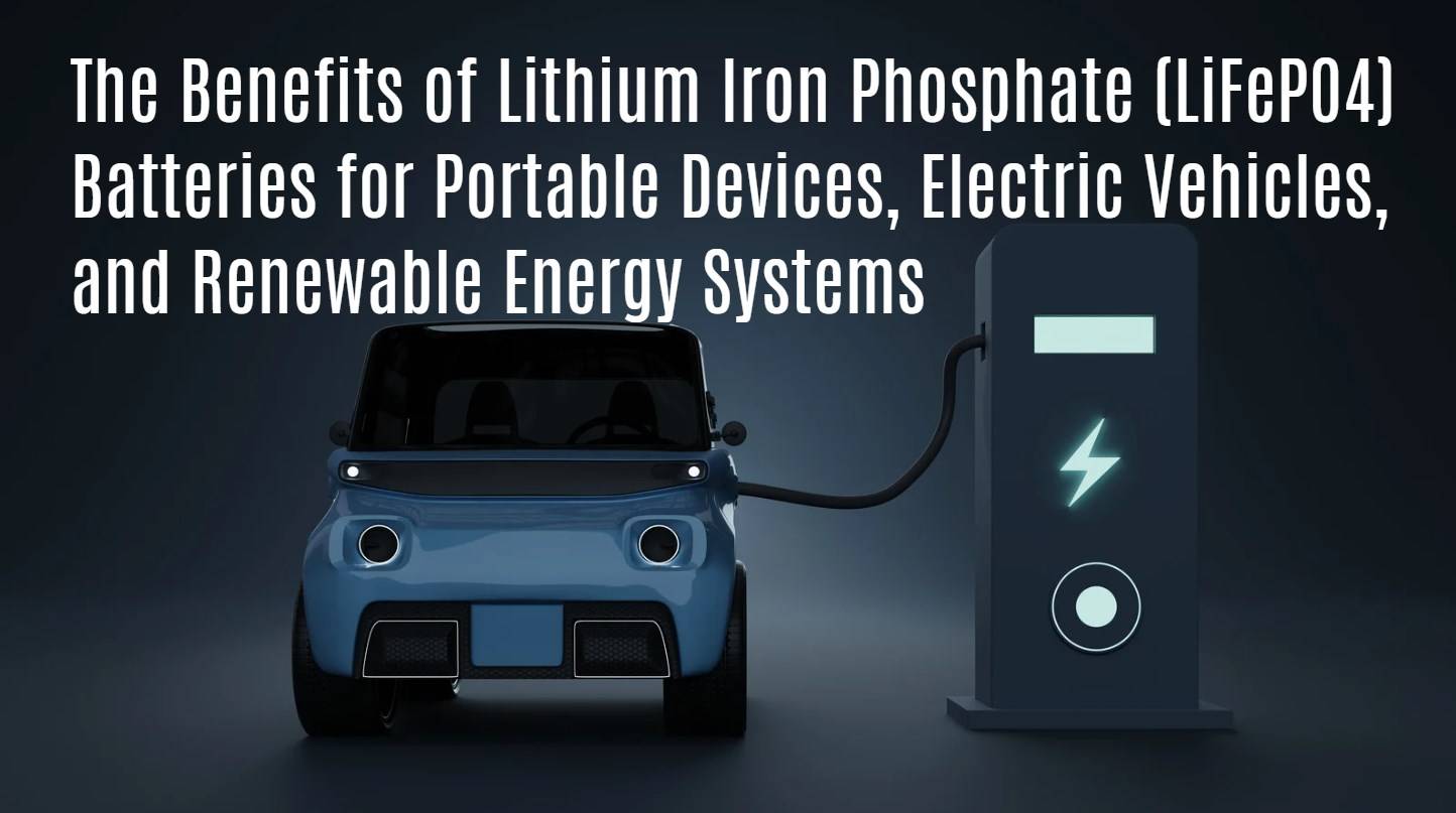 The Benefits of Lithium Iron Phosphate (LiFePO4) Batteries for Portable Devices, Electric Vehicles, and Renewable Energy Systems