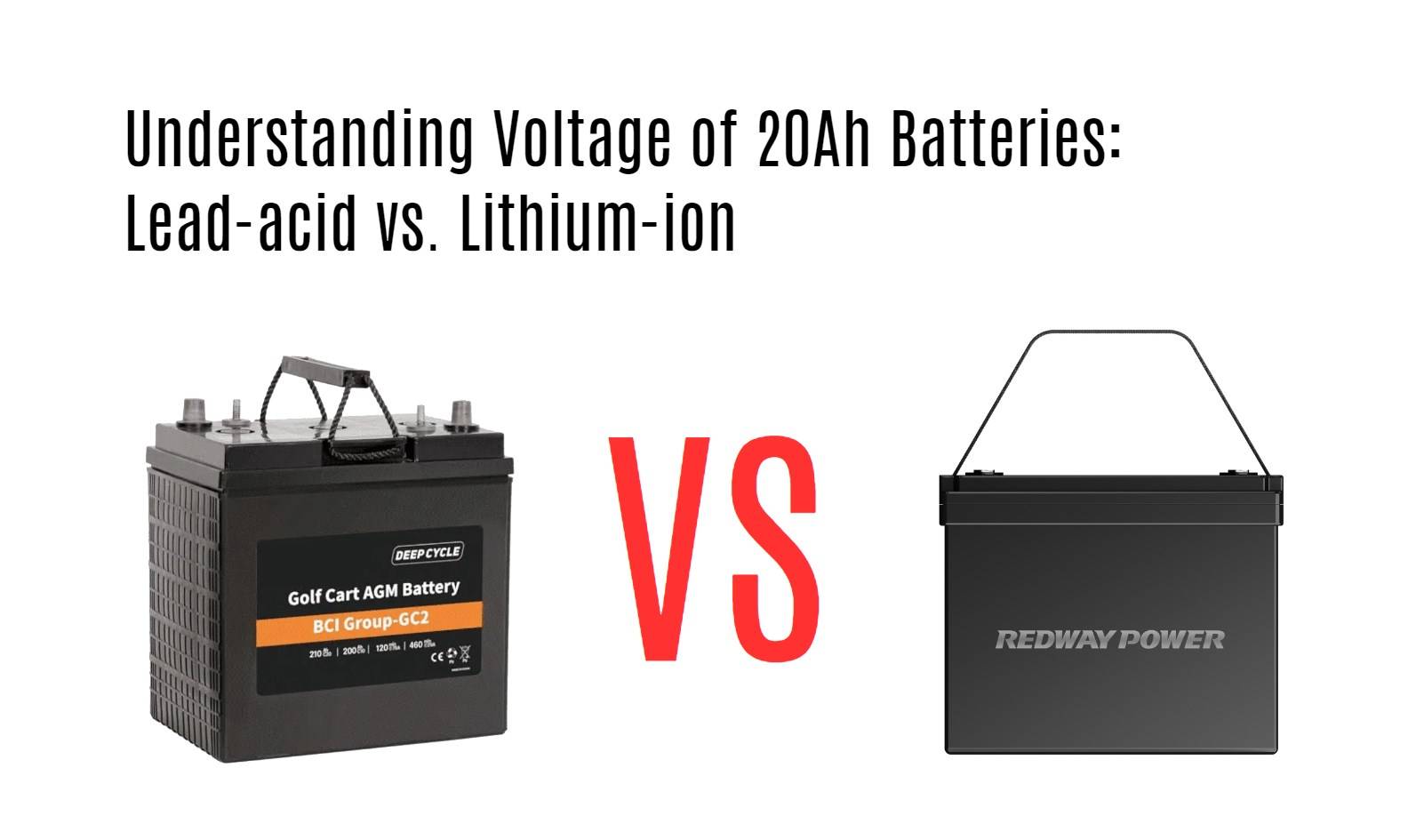 Understanding Voltage of 20Ah Batteries: Lead-acid vs. Lithium-ion