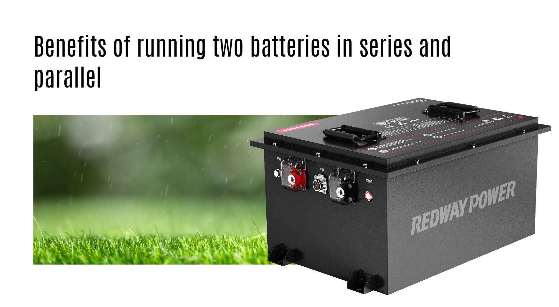 Benefits of running two batteries in series and parallel 48v 100ah golf cart lithium battery factory manufacturer oem lifepo4 lfp