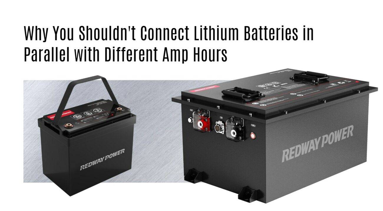 Why You Shouldn't Connect Lithium Batteries in Parallel with Different Amp Hours. 48v 100ah golf cart lithium battery factory manufacturer oem lifepo4 lfp