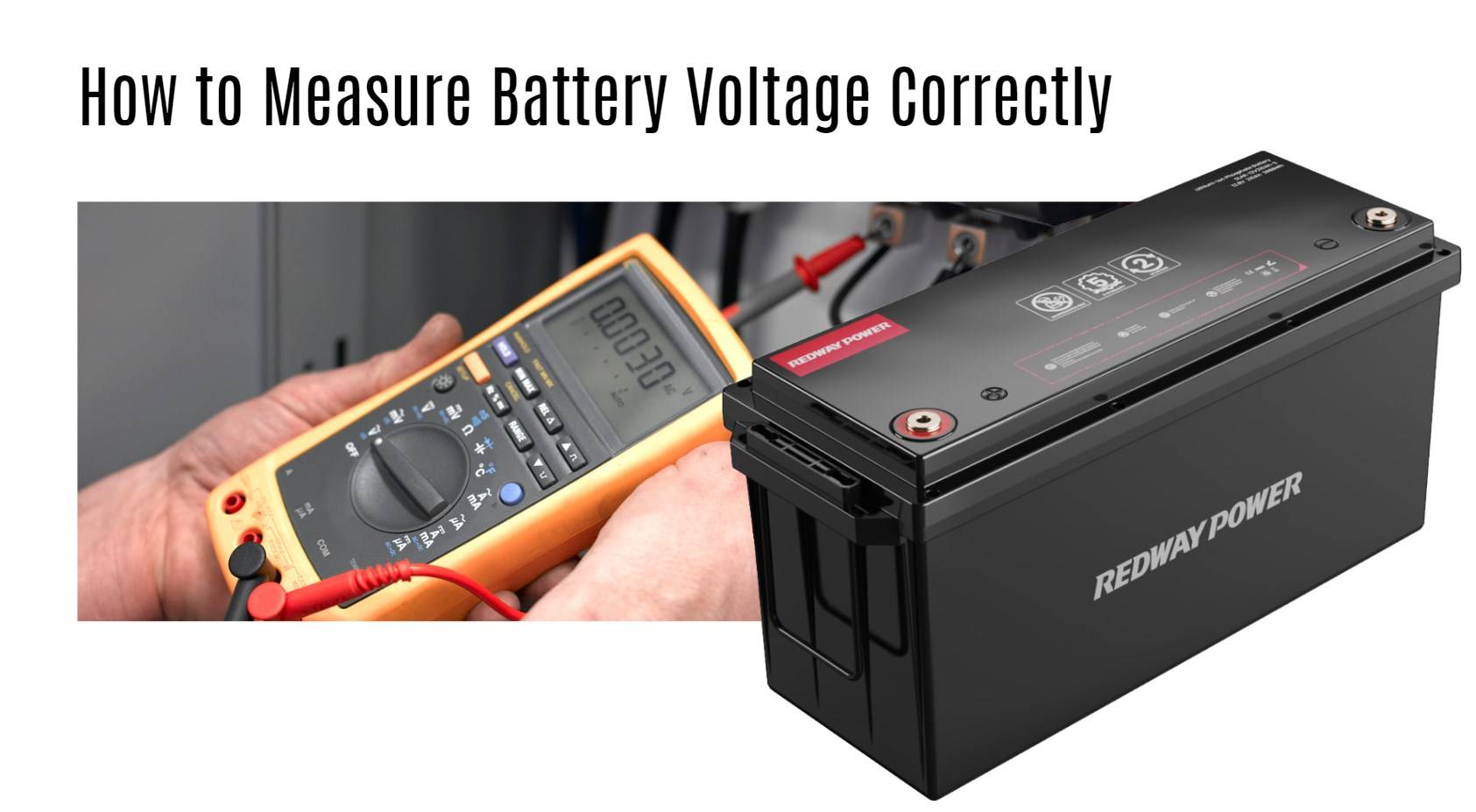 How to Measure Battery Voltage Correctly. 12v 200ah lithium battery manufacturer factory oem rv marine