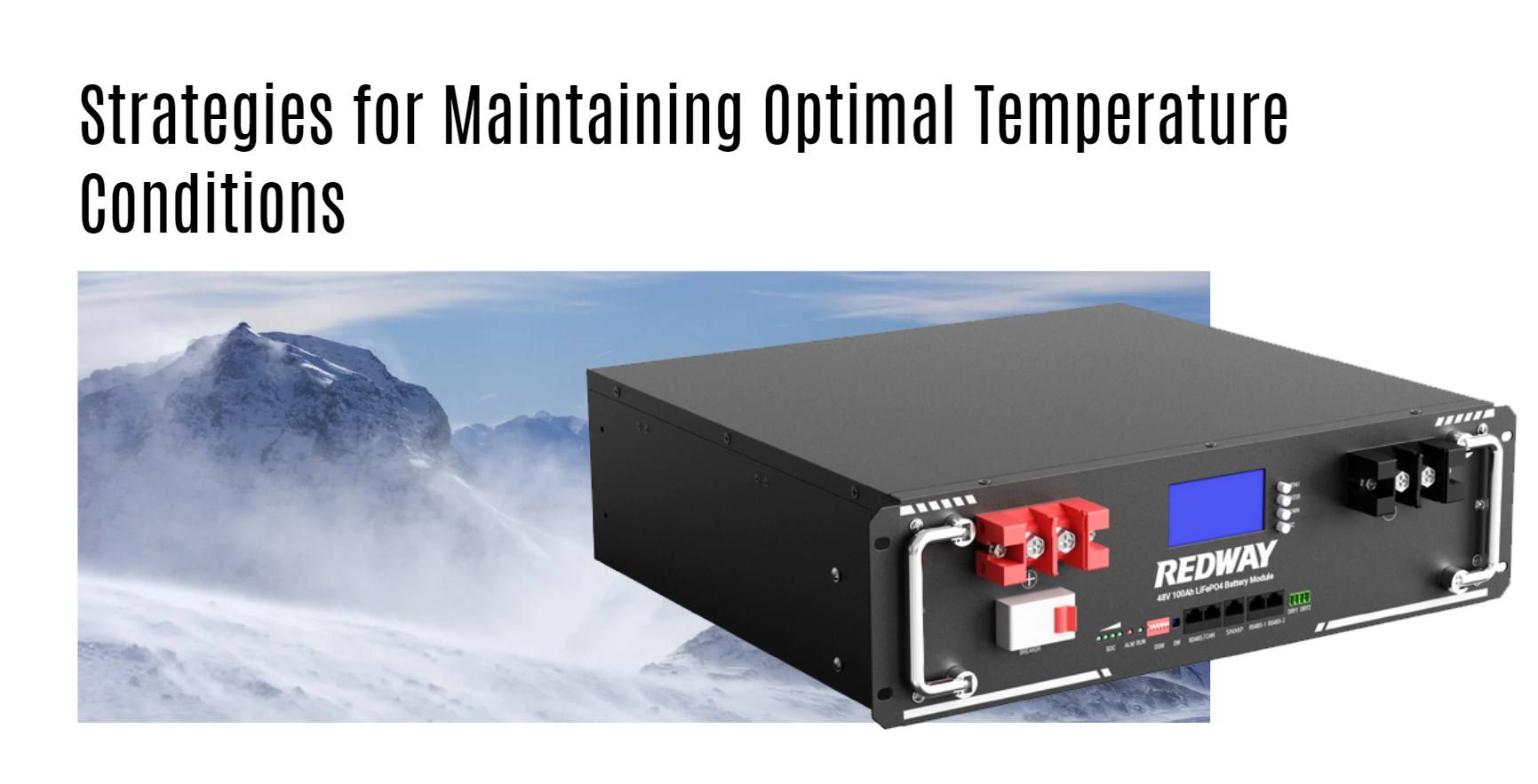 Strategies for Maintaining Optimal Temperature Conditions server rack battery factory oem manufacturer 48v 100ah