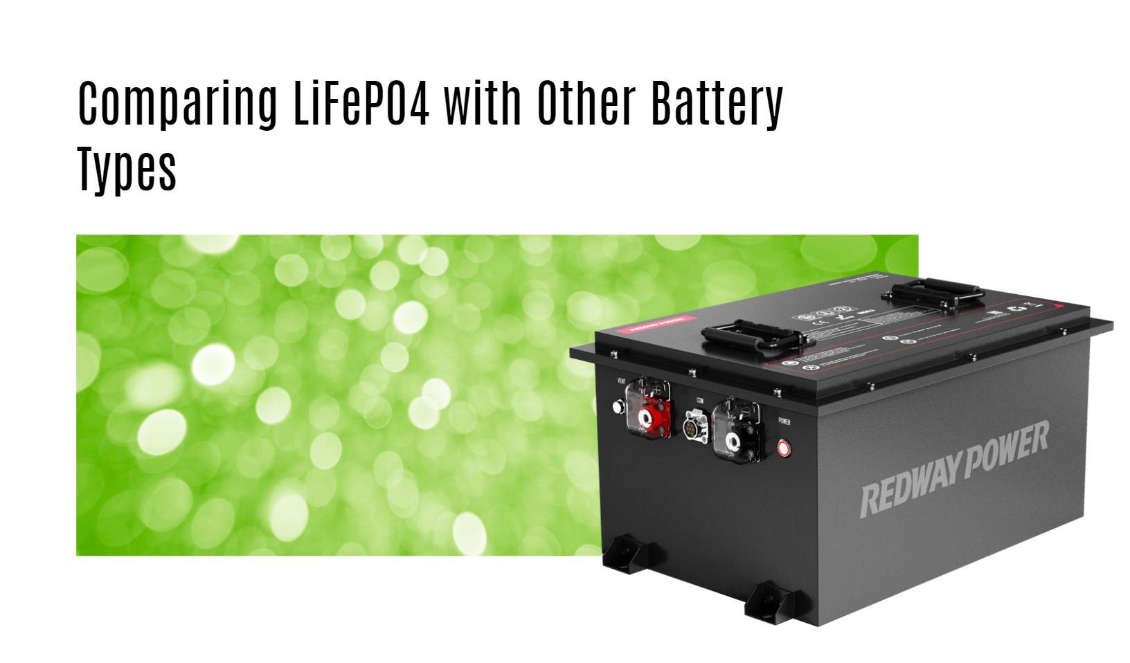 Comparing LiFePO4 with Other Battery Types 48v 100ah golf cart lithium battery factory manufacturer oem lifepo4 lfp