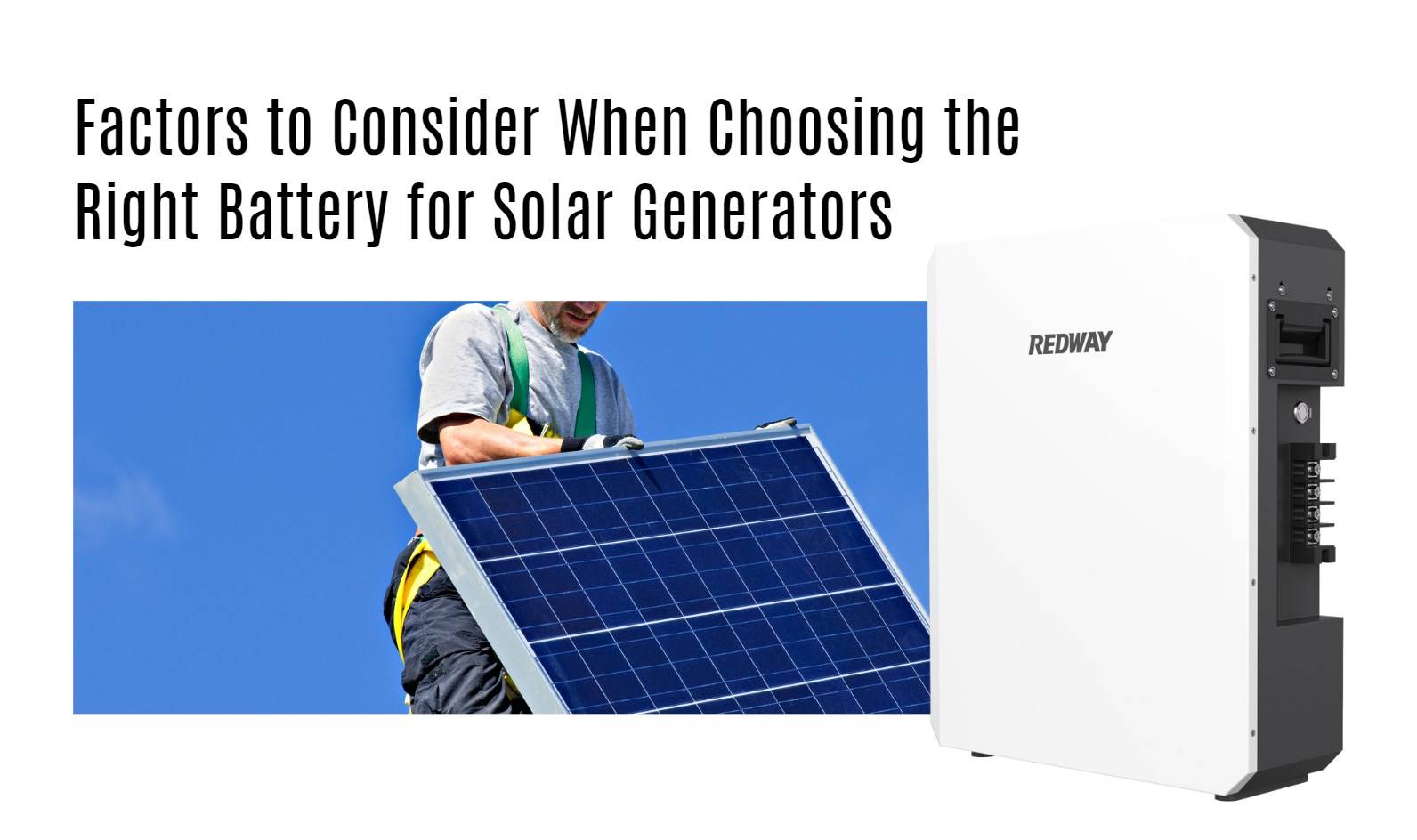 Factors to Consider When Choosing the Right Battery for Solar Generators 5kwh 48v 100ah powerwall home ess lithium battery factory oem wall-mounted