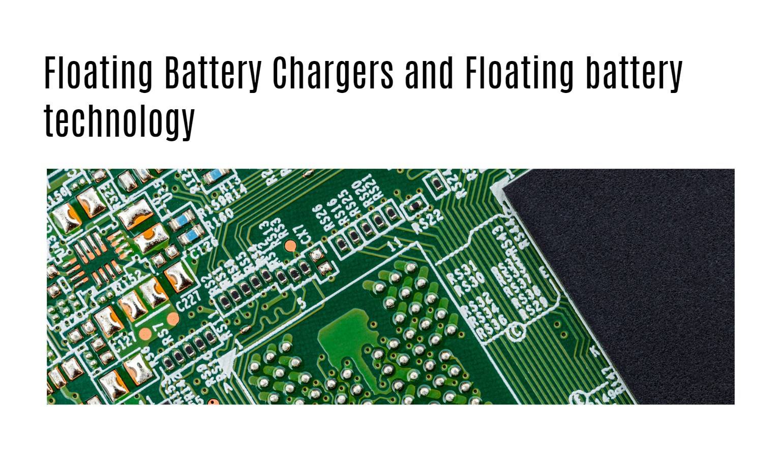 Floating Battery Chargers and Floating battery technology