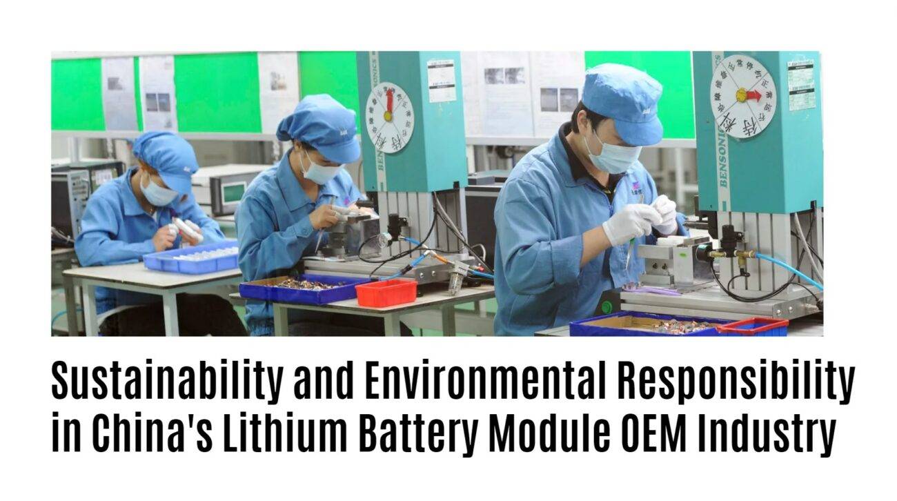 Sustainability and Environmental Responsibility in China's Lithium Battery Module OEM Industry