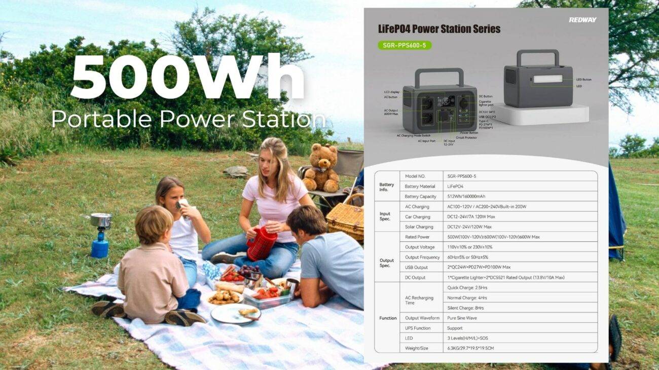 Lightweight Energy Solution: Exploring the 500Wh Portable Power Station