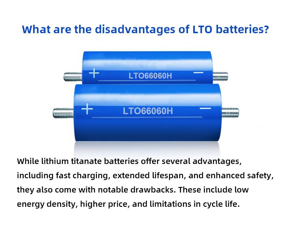 What are the disadvantages of LTO batteries?