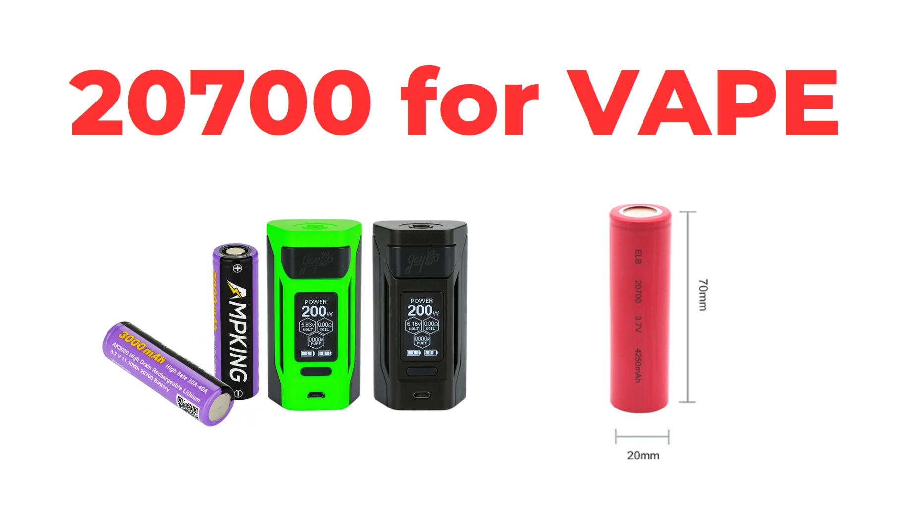 What is the best 20700 battery for vaping?