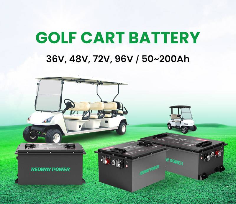 golf cart battery radway factory manufacturer lifepo4 lfp 48v 51.2v 100ah 50ah 150ah 200ah 72v