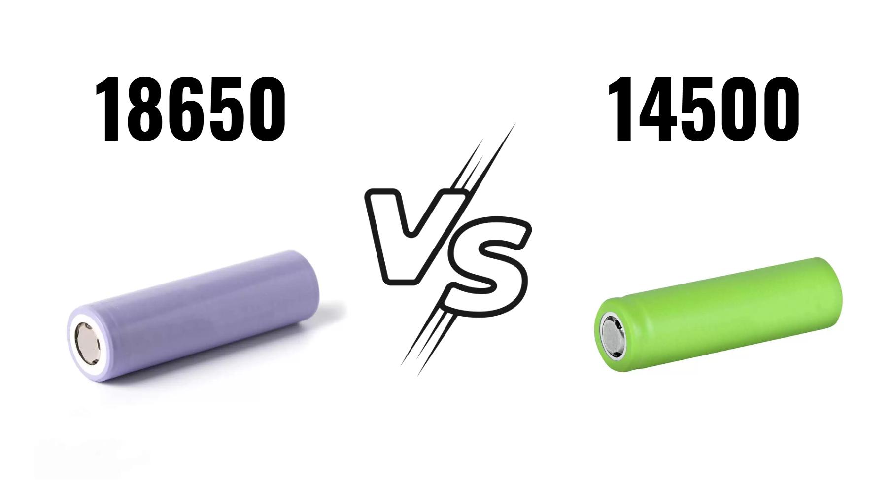 Comparing 18650 and 14500 Batteries