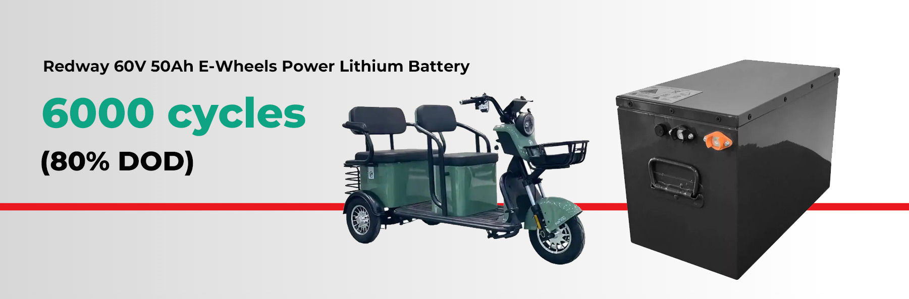 How many cycles can this battery last? redway 60V 50Ah lithium battery