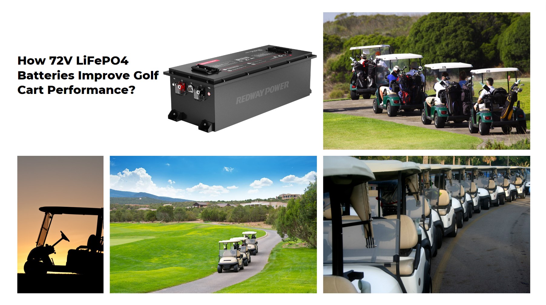 How 72V LiFePO4 Batteries Improve Golf Cart Performance? 