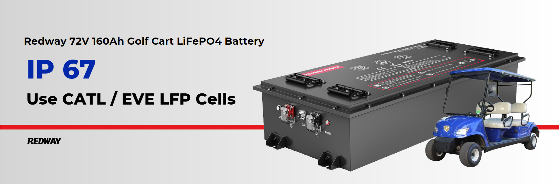 What is the IP rating of this battery? redway 72V 160Ah LiFePO4 Golf Cart Battery