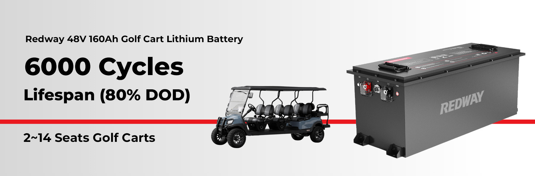 How many cycles can the battery last? redway 48V 160Ah Golf Cart Lithium Battery