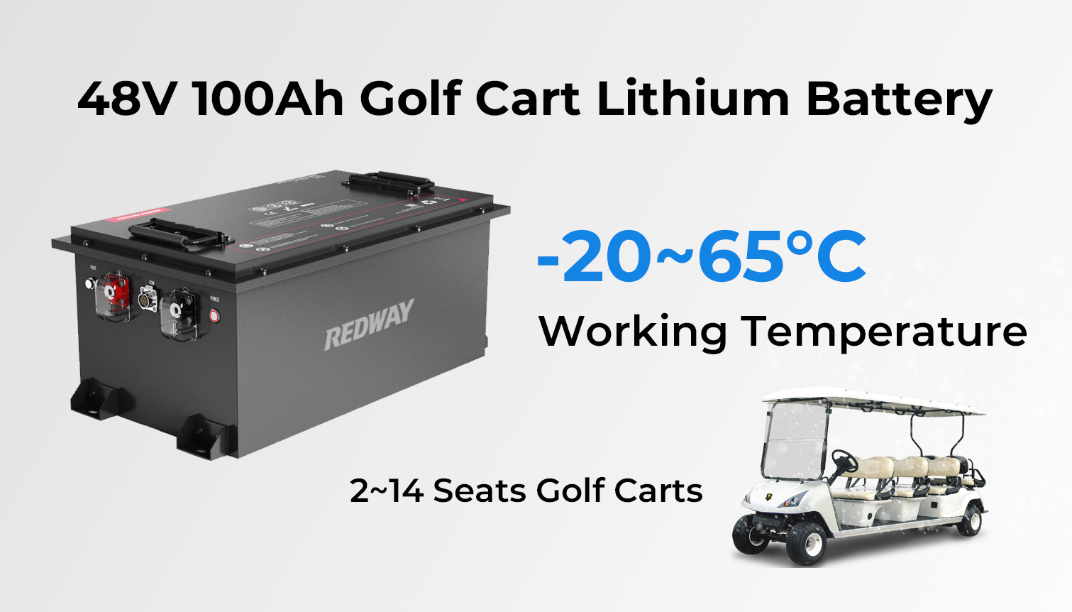 Can this battery be used in extreme temperatures? redway 48v 100ah golf cart lithium battery