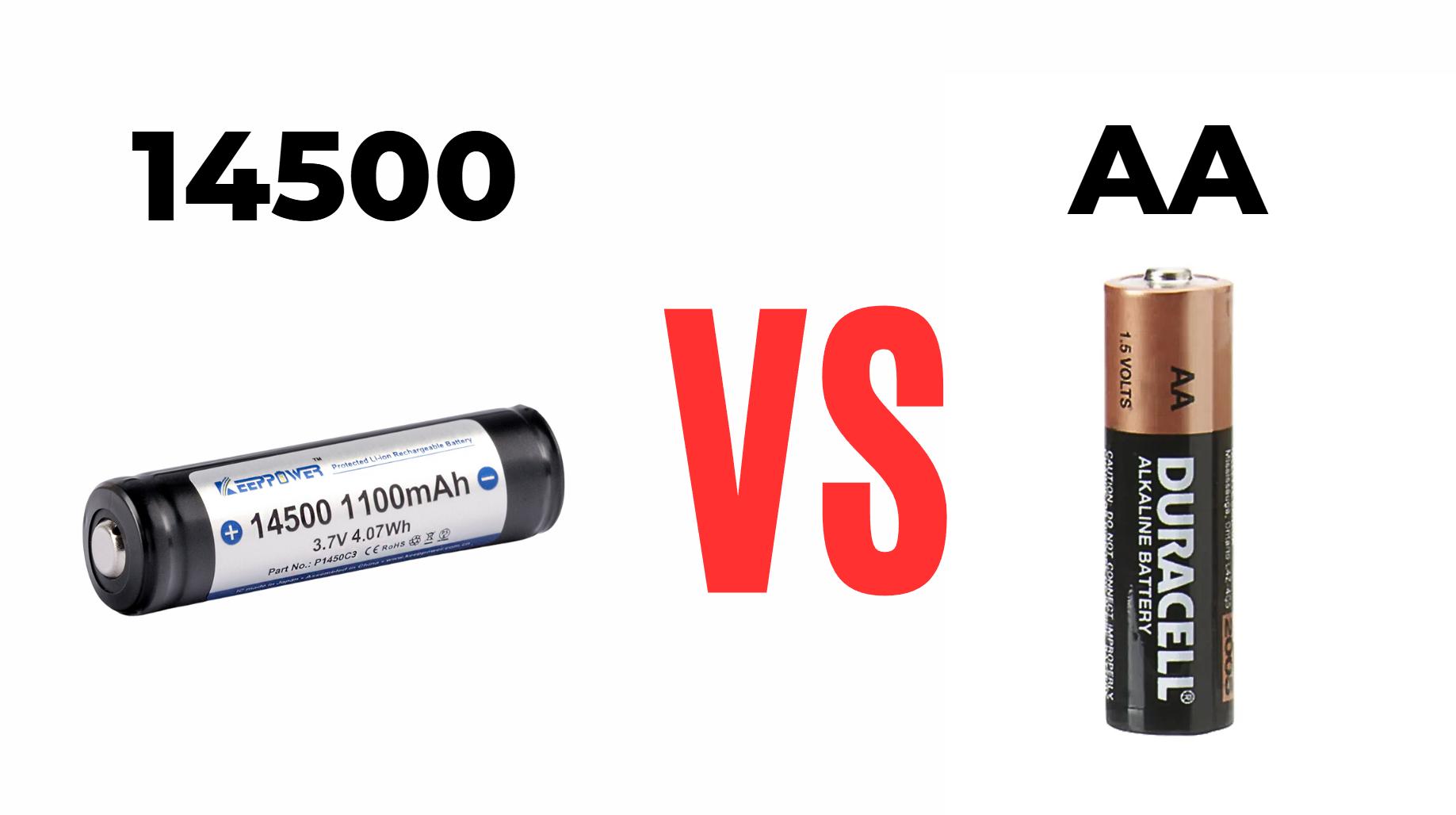 Shelf Life Comparison: 14500 Lithium Rechargeable Battery vs. Standard AA Battery