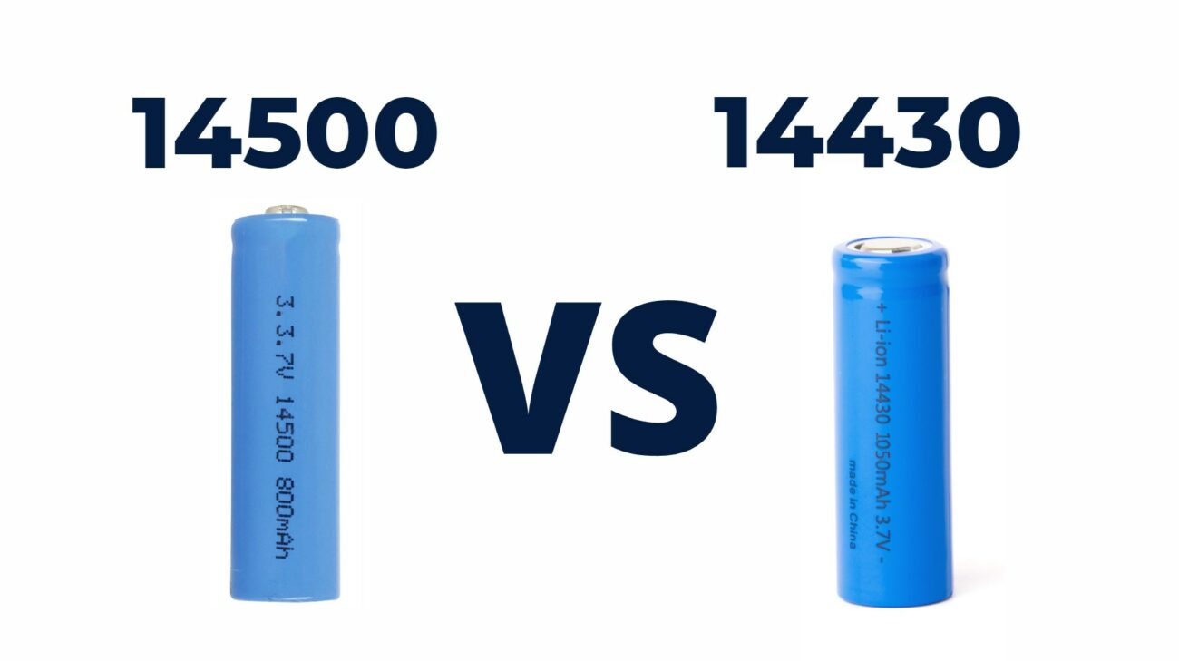 How Do the Dimensions of 14500 and 14430 Batteries Differ?